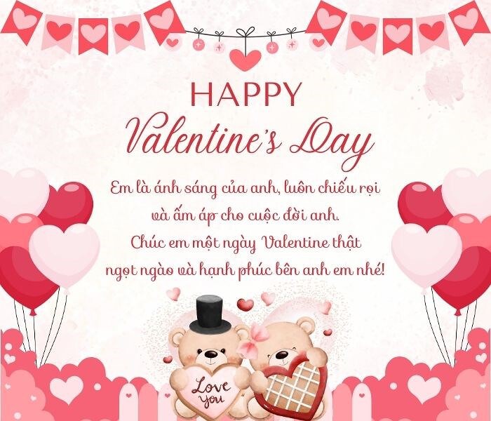 Những Lời Chúc Valentine Cho Bạn Trai Tiếng Anh Ngọt Ngào Và Ý Nghĩa Nhất