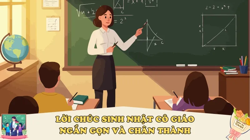 Lời chúc sinh nhật cô giáo ngắn gọn và chân thành