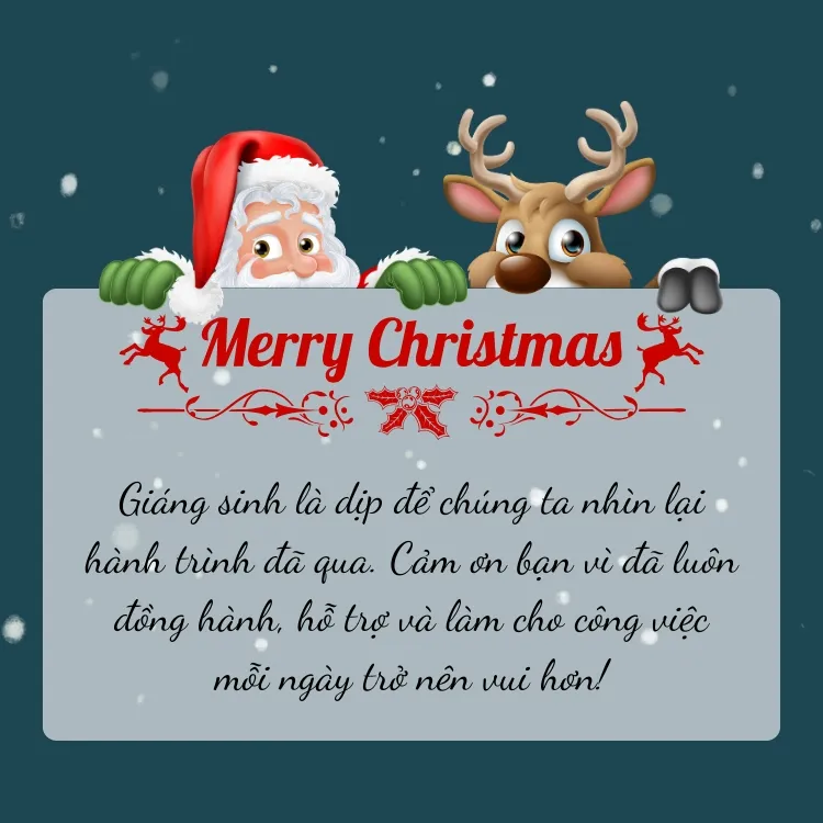 Lời chúc Giáng sinh hay ngắn gọn cho đồng nghiệp thân thiết