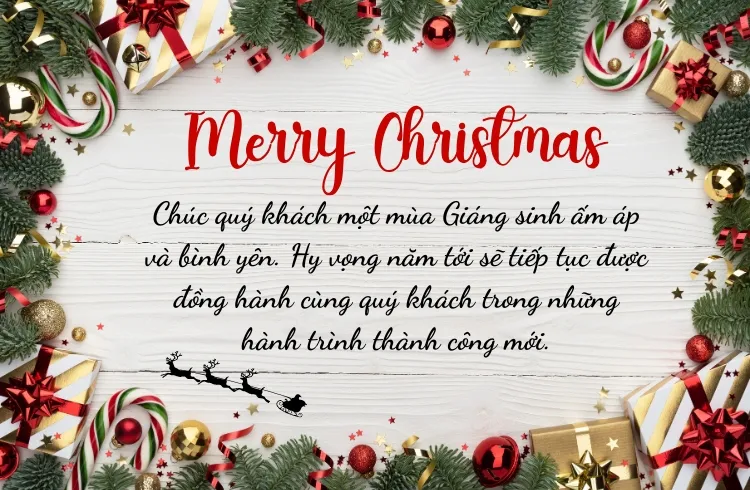 Lời chúc Giáng sinh hay ngắn gọn tri ân khách hàng đối tác