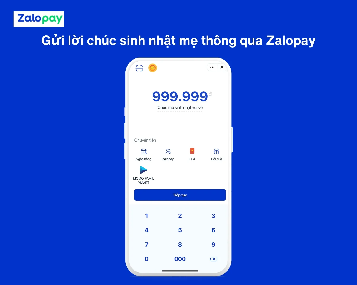 Gửi lời chúc ý nghĩa, tinh tế qua Zalopay