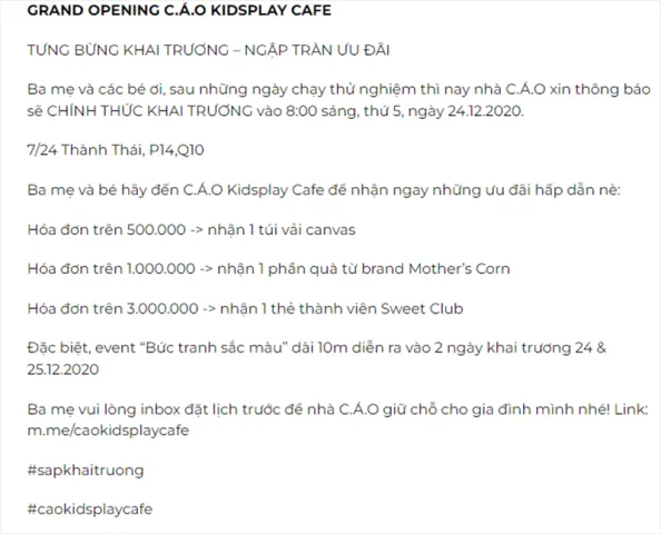 Mẫu bài đăng khai trương chuyên nghiệp giúp tăng tương tác trên các nền tảng mạng xã hội