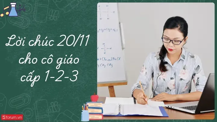 Lời Chúc 20/11 Cho Cô Giáo Cấp 1, 2, 3