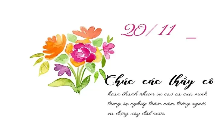 Hình ảnh minh họa về những lời chúc 20/11 tri ân thầy cô giáo từ trái tim phụ huynh