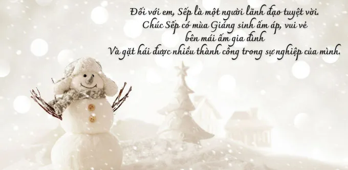 Những lời chúc Noel ý nghĩa dành cho sếp giúp thắt chặt tình cảm đồng nghiệp