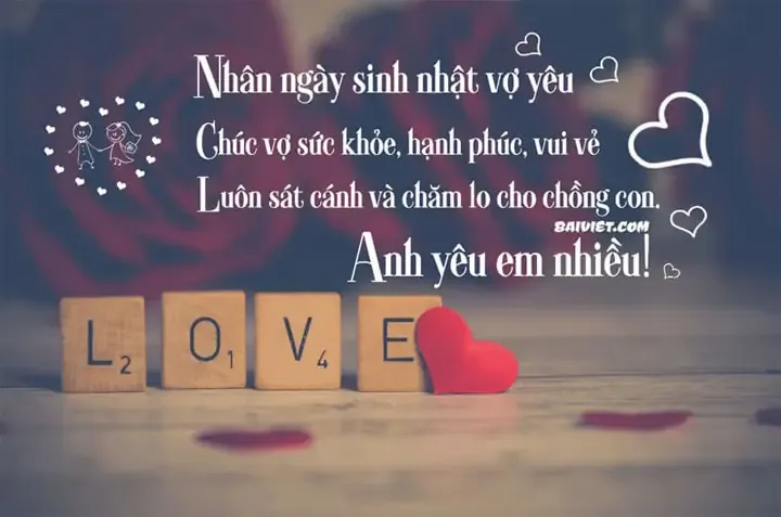 Hành động thiết thực đi kèm lời chúc sinh nhật vợ minh chứng cho tình yêu đích thực