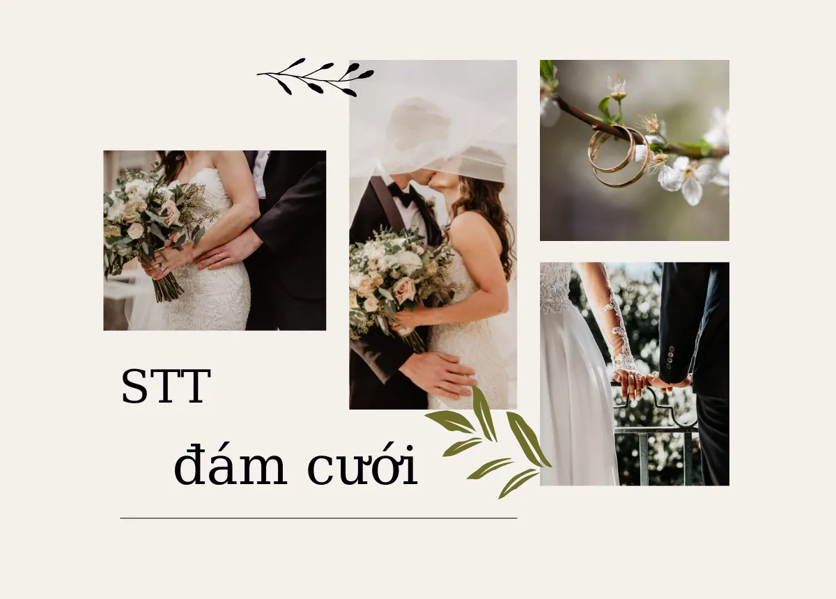 Dòng trạng thái kèm lời chúc đám cưới bạn thân giúp chia sẻ niềm vui lên mạng xã hội