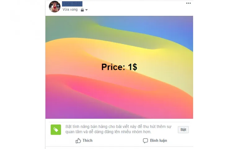 Thực hiện các bước kích hoạt tính năng bán hàng giúp tài khoản cá nhân trở nên chuyên nghiệp hơn