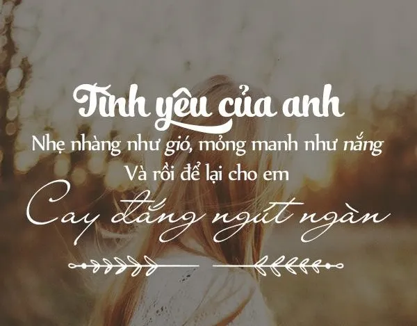 Hình ảnh thể hiện sự cô độc trong tình yêu qua những dòng trạng thái buồn
