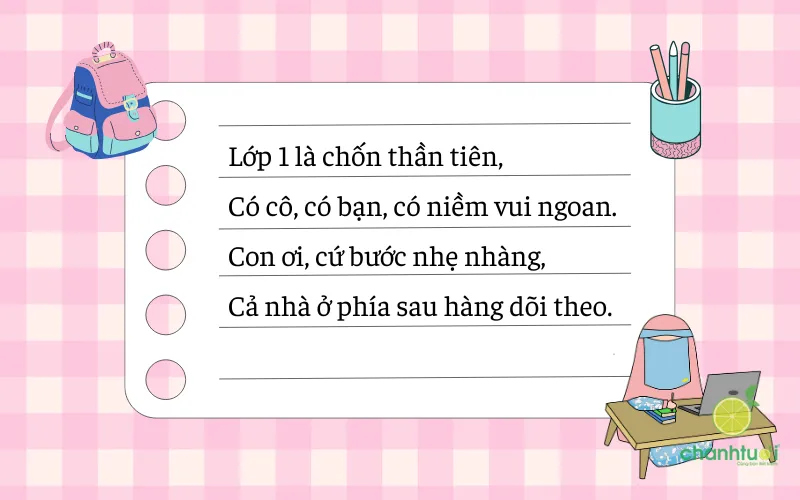 Niềm vui khi con làm quen được với những người bạn mới trong lớp 1