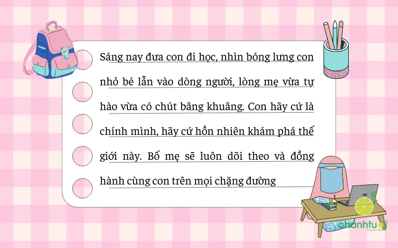 Khoảnh khắc xúc động khi cha mẹ đưa con đến trường ngày đầu tiên vào lớp 1