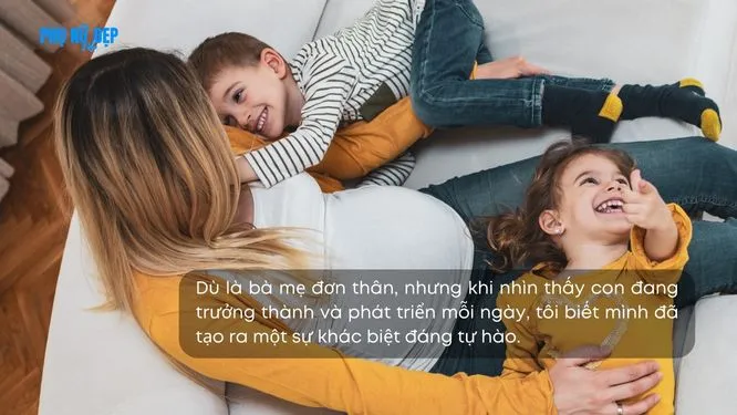 Sự gắn kết sâu sắc giữa mẹ đơn thân và con yêu