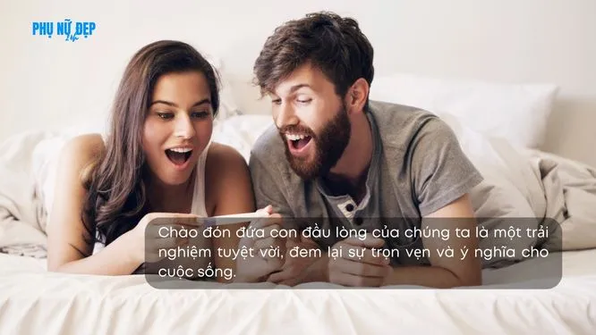 Cặp đôi hạnh phúc khi nhận tin vui có thành viên mới trong gia đình