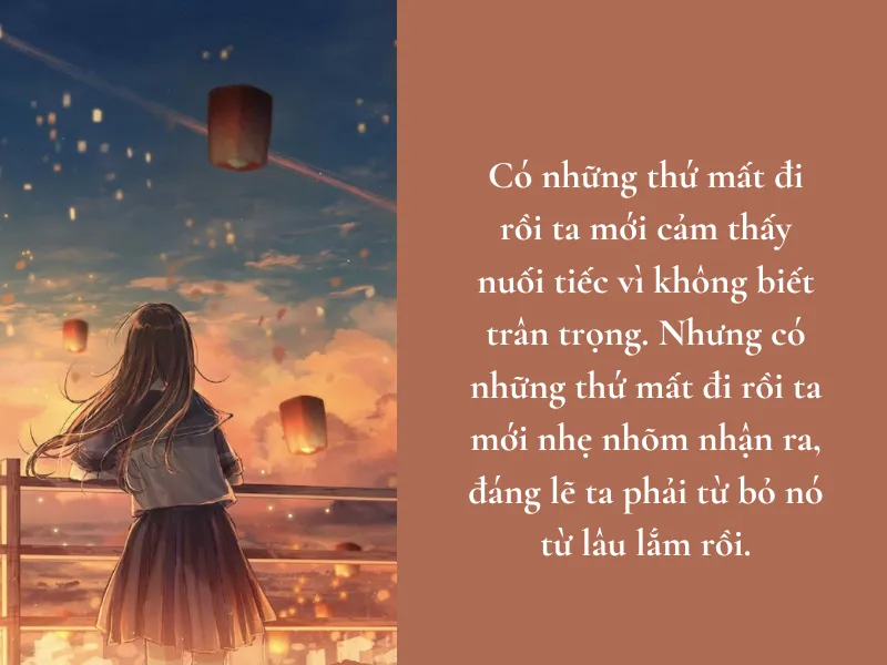 Trạng thái tâm trạng buồn bã khi nghĩ về những sai lầm trong quá khứ