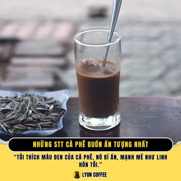 Những stt thả thính cà phê buồn cô đơn một mình