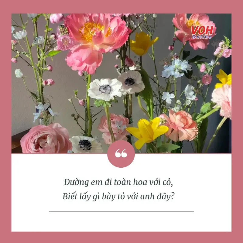 Những vần thơ thả thính về hoa mang đến nét đẹp dịu dàng và lãng mạn cho trang cá nhân của bạn