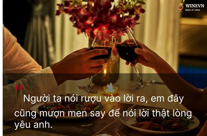 stt say rượu thả thính