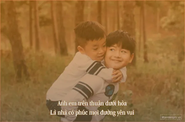 Tình cảm anh em ruột thịt là sợi dây liên kết không thể phá vỡ