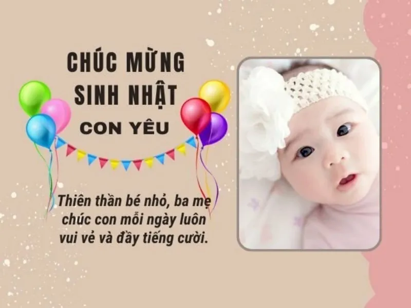 Lời chúc dành cho bé gái nên mang màu sắc hồn nhiên và tràn đầy niềm vui