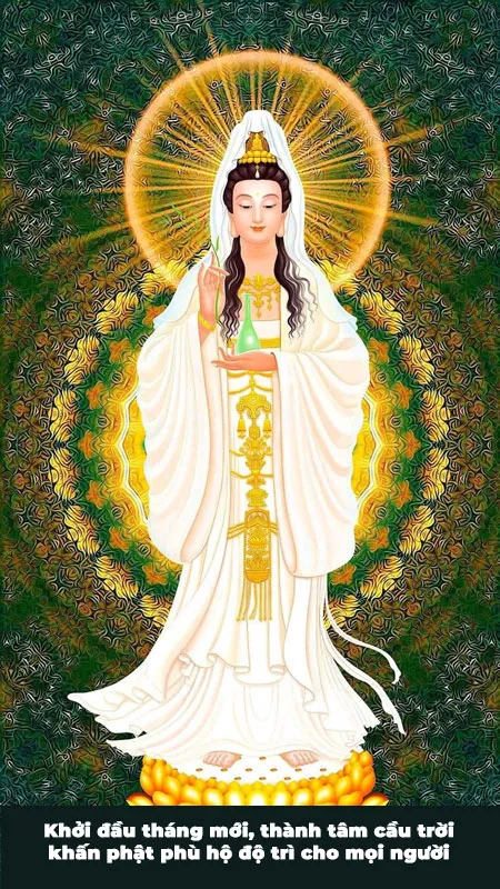 Hình ảnh lời chúc đầu tháng thanh tịnh