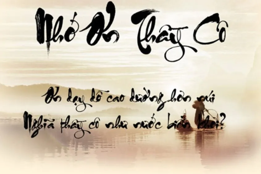 Thơ và thành ngữ để làm lời chúc 20/11 cho giáo viên