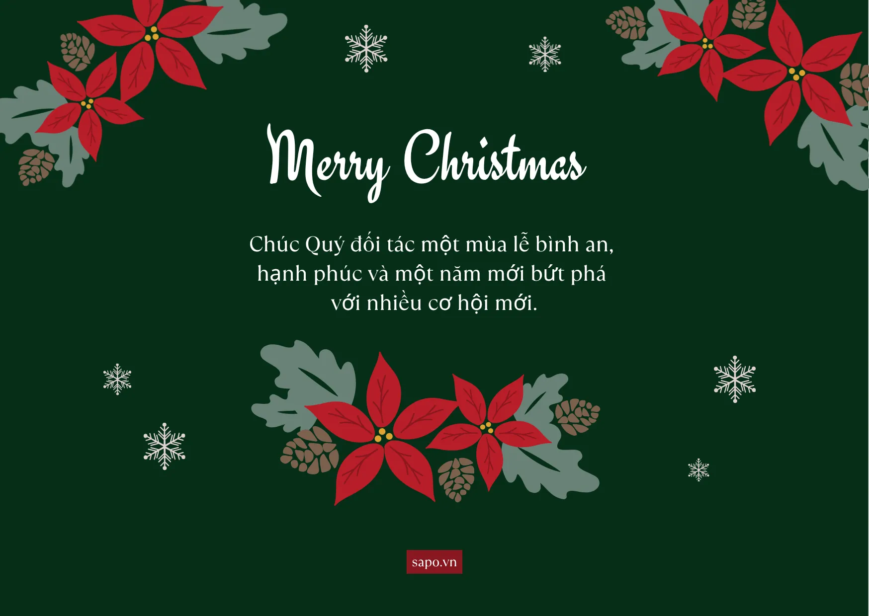 Thiệp chúc mừng Noel ấm áp giúp gắn kết tình thân với khách hàng