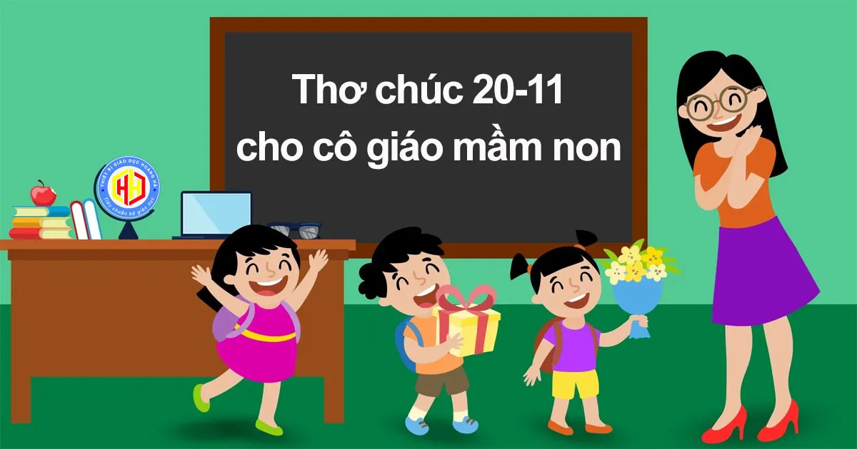 Thơ chúc 20-11 cho cô giáo mầm non