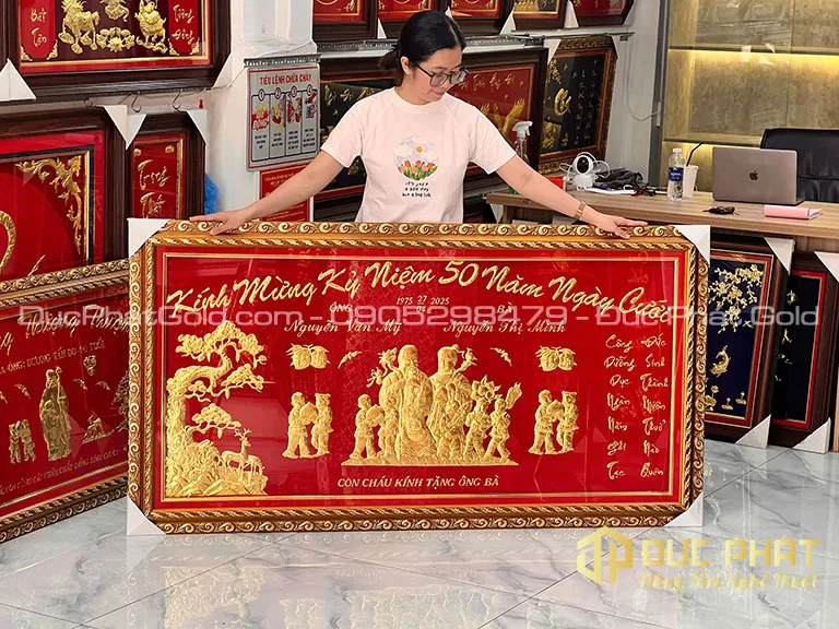 Tranh tặng Ông Bà dịp Kỷ niệm 50 Năm ngày cưới