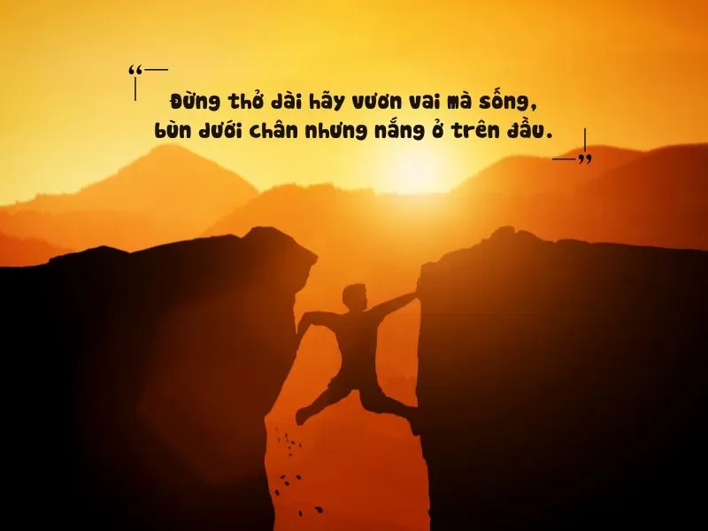 Một thông điệp ý nghĩa khuyến khích mọi người không ngừng cố gắng mỗi ngày