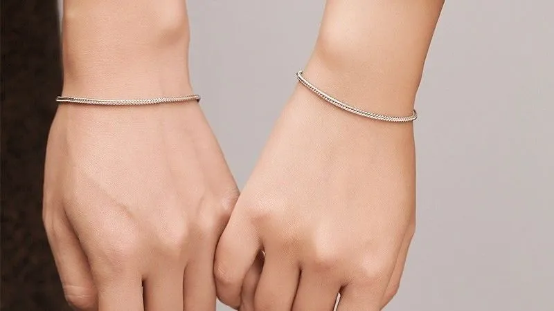 Vòng tay bạc cao cấp tặng vợ