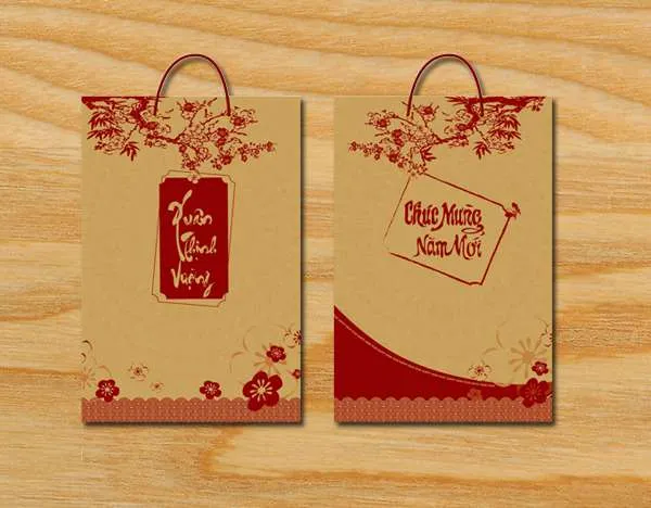 Mẫu túi giấy dạng hình chữ nhật phổ biến