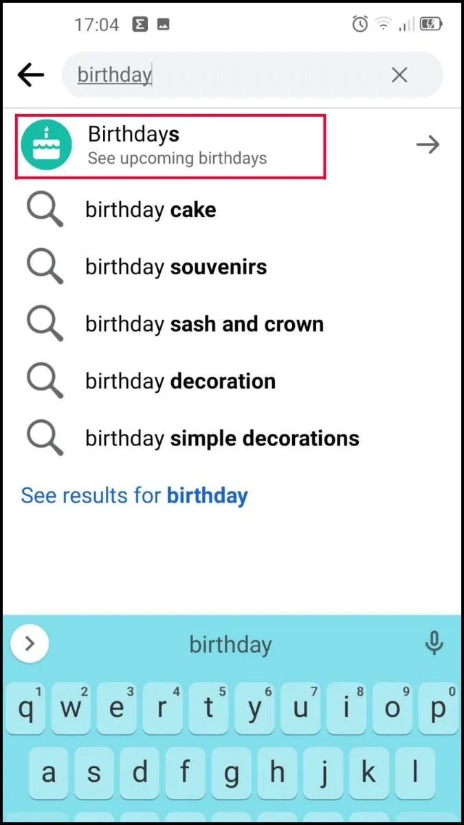 Trường hợp 1: Tìm kiếm từ khóa