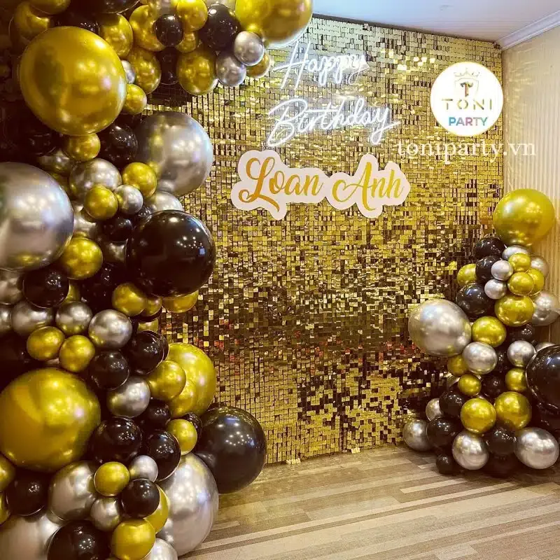 Trang trí sinh nhật bé Loan Anh tông hồng công chúa