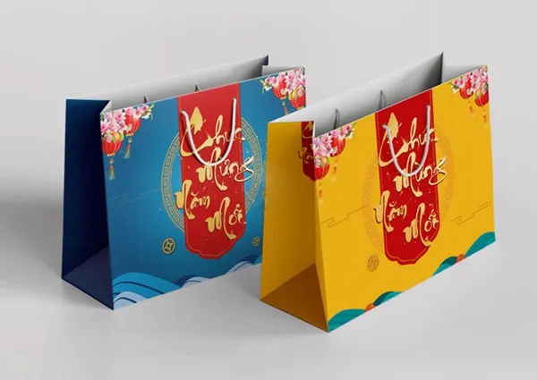 Mẫu túi giấy đựng quà Tết đẹp, đẳng cấp