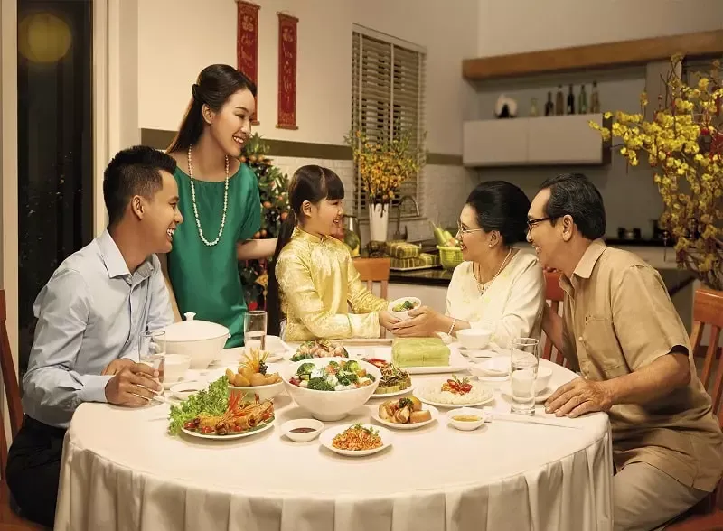 một bữa tối ấm cúng