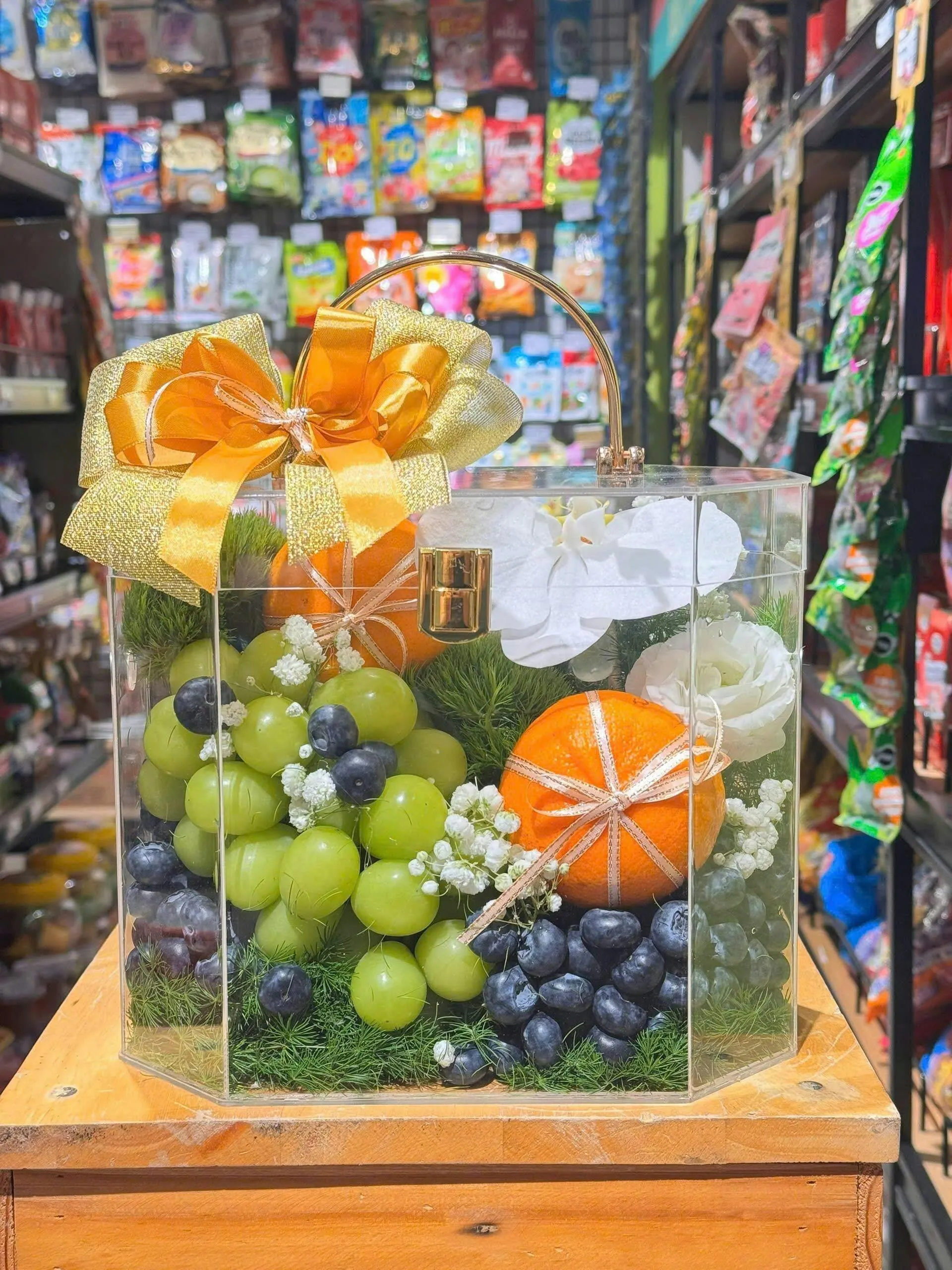 Hộp Quà Trái Cây Cherry, Nho Sữa, Quýt Úc Tặng Khách Hàng, Đối Tác