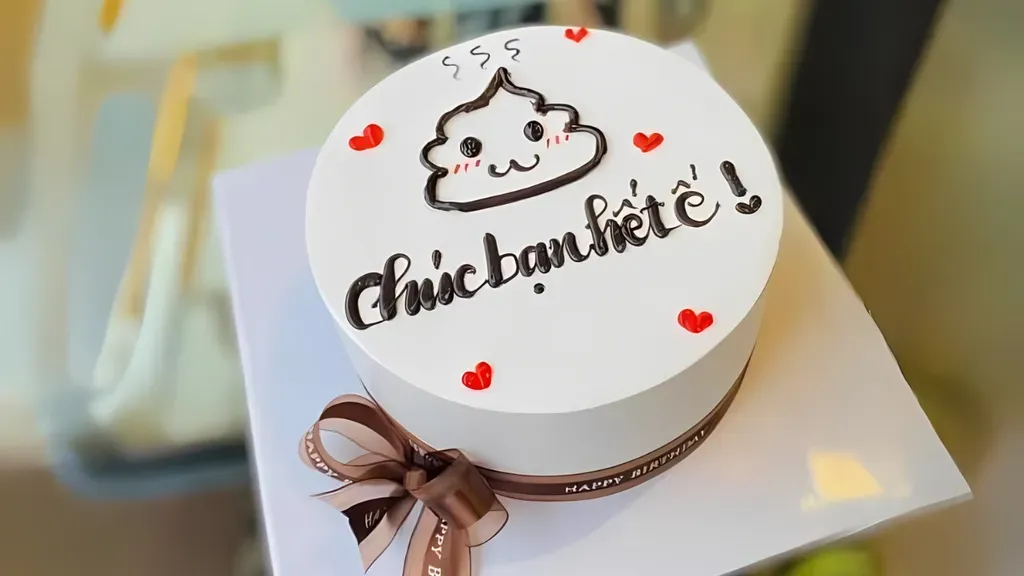 Bánh kem ngộ nghĩnh dành tặng cô bạn thân