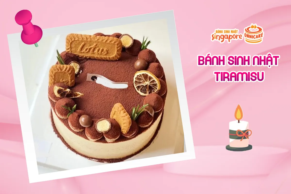 Bánh Tiramisu cao cấp với lớp bột cacao và kem Mascarpone mịn màng