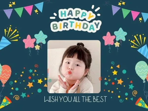 Hình ảnh chúc mừng sinh nhật con gái dễ thương kèm lời chúc ý nghĩa