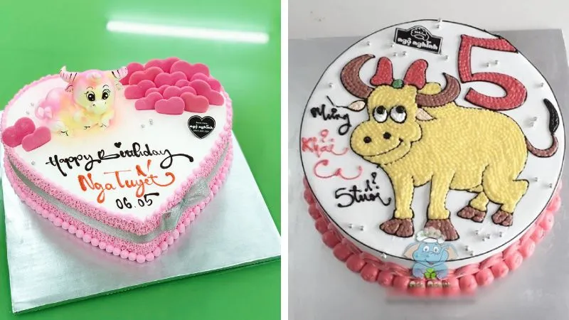 Bánh con trâu với biểu cảm ngộ nghĩnh, hài hước