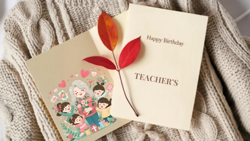 Album ảnh kỷ niệm kèm lời chúc chúc mừng sinh nhật cô chủ nhiệm từ tập thể lớp