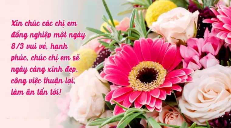 Lời chúc 8/3 đồng nghiệp trang trọng dành cho cấp trên