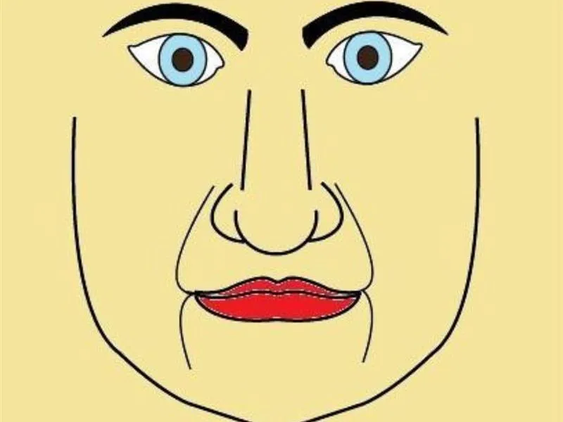 Phụ nữ có râu rồng chạm khóe miệng và đi xuống cằm theo nhân tướng học