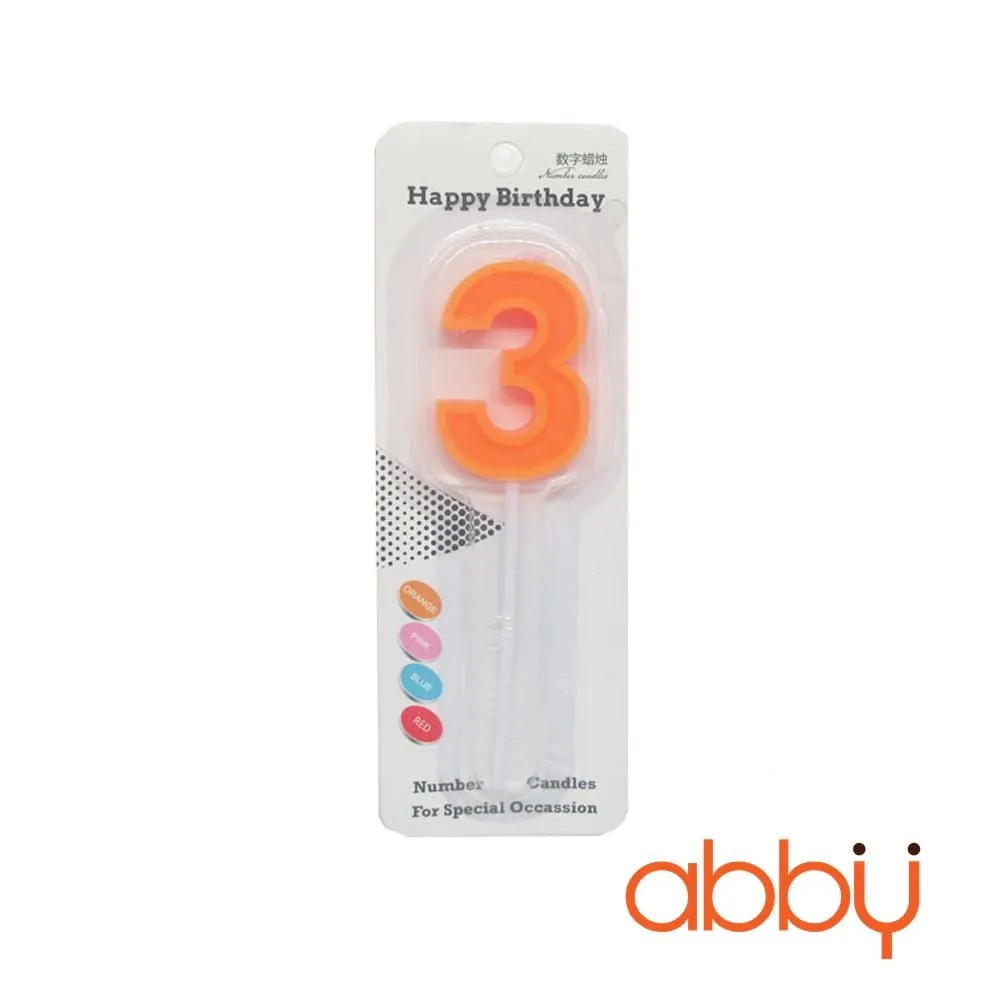 Nến số loại to số 3