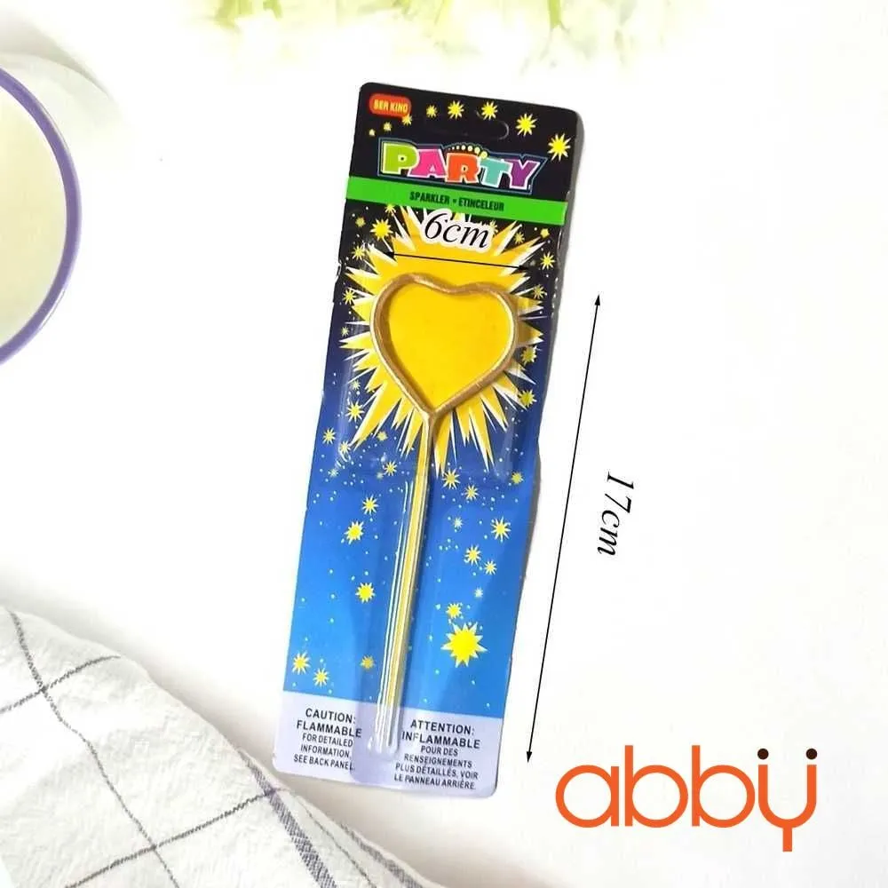 Nến sinh nhật hình trái tim rỗng