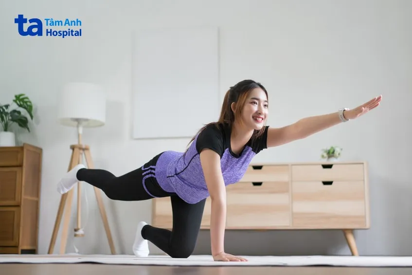 bài tập động tác bird dog