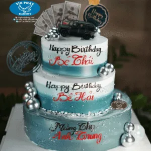 Bánh Kem 3 Tầng Sang Trọng Cho Nam TP 2926