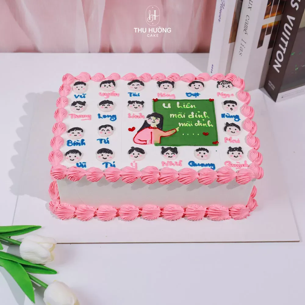 Bánh kem hiện đại mừng ngày nhà giáo