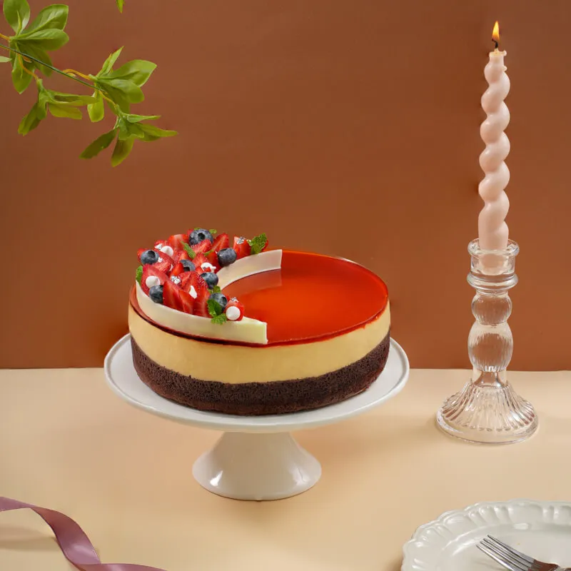 Bánh Flan Gato Berry Mix với nhiều loại quả mọng tươi