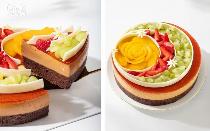 Bold Charming - Bánh Flan Gato trà Thái đỏ với màu sắc bắt mắt